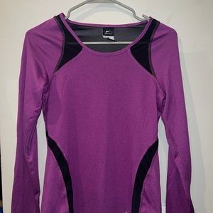 Purple Nike dry fit long sleeve